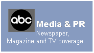 Text Box:  
Media & PR 
Newspaper, Magazine and TV coverage
